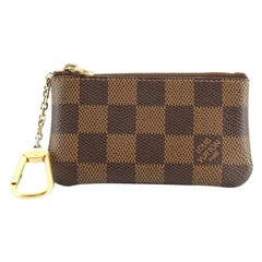 Used Louis Vuitton Key Pouch Damier