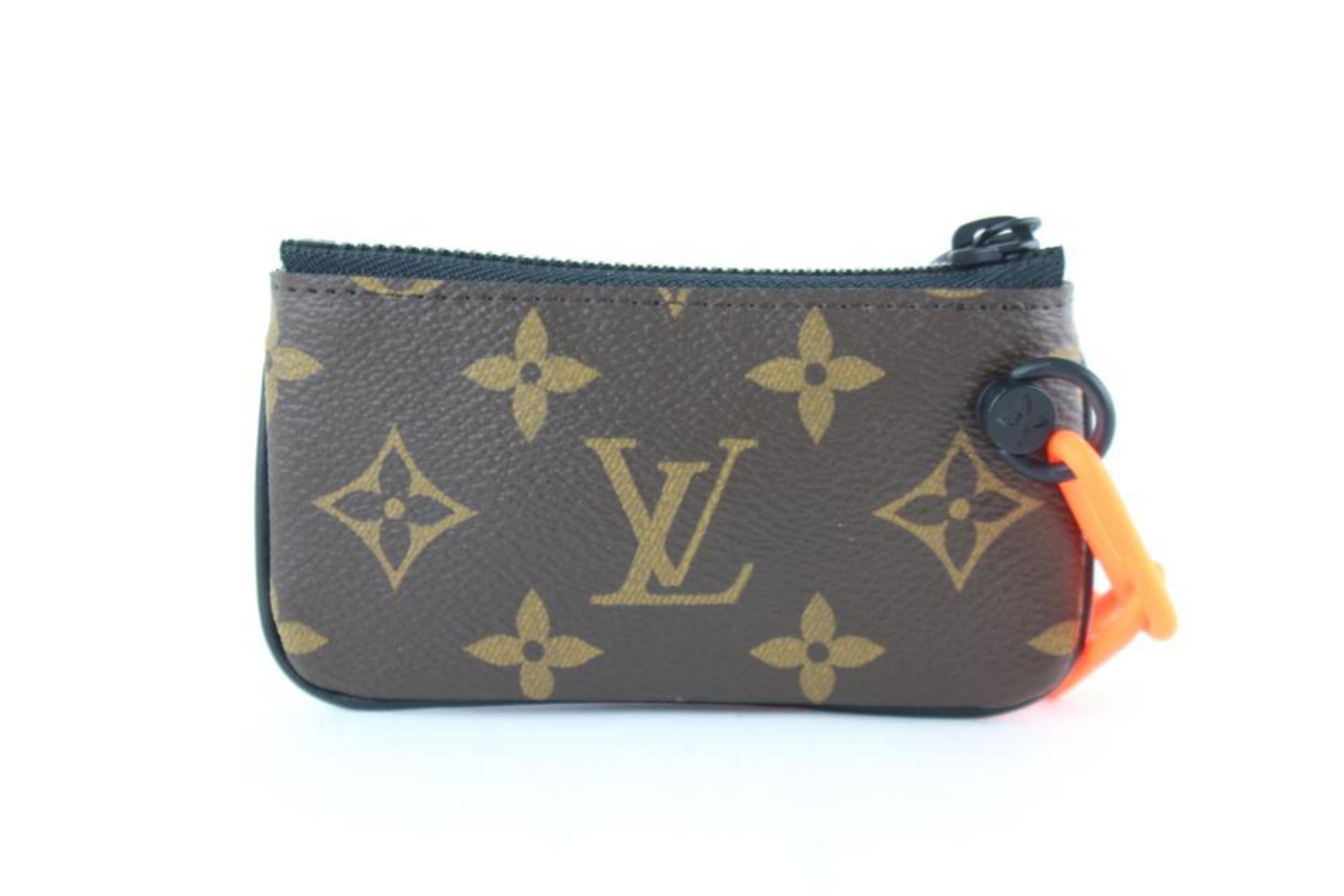 Louis Vuitton Key Pouch Pochette Rare Abloh Ss19 Chain Cles 16le0110 Wristlet For Sale 1