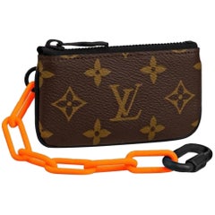 Louis Vuitton Key Pouch Pochette Rare Abloh Ss19 Chain Cles 16le0110 Wristlet