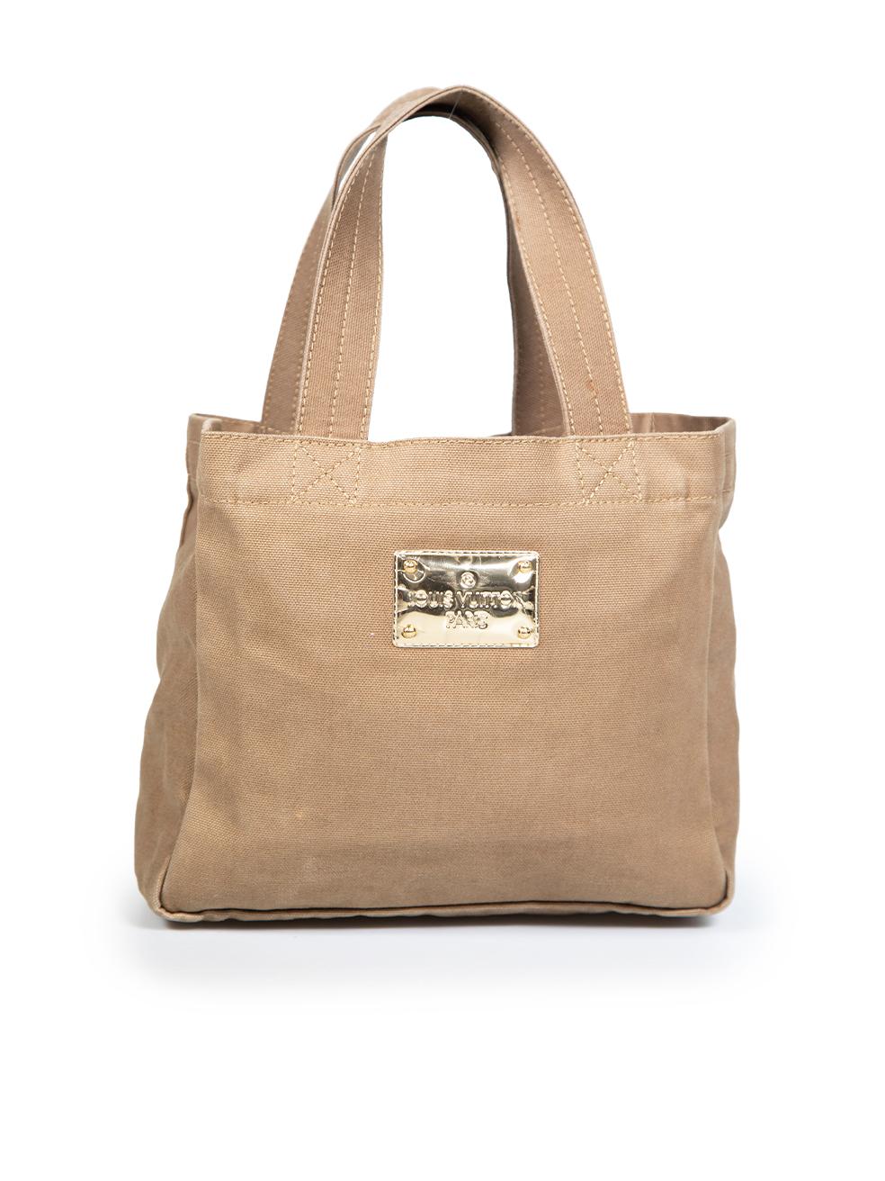 Brown Louis Vuitton Khaki ‚ÄúThat‚'s Love‚Äù Tote PM