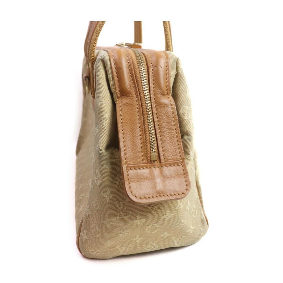 Louis Vuitton Khaki Beige Monogram Mini Lin Josephine PM Speedy Boston Bag  For Sale 4