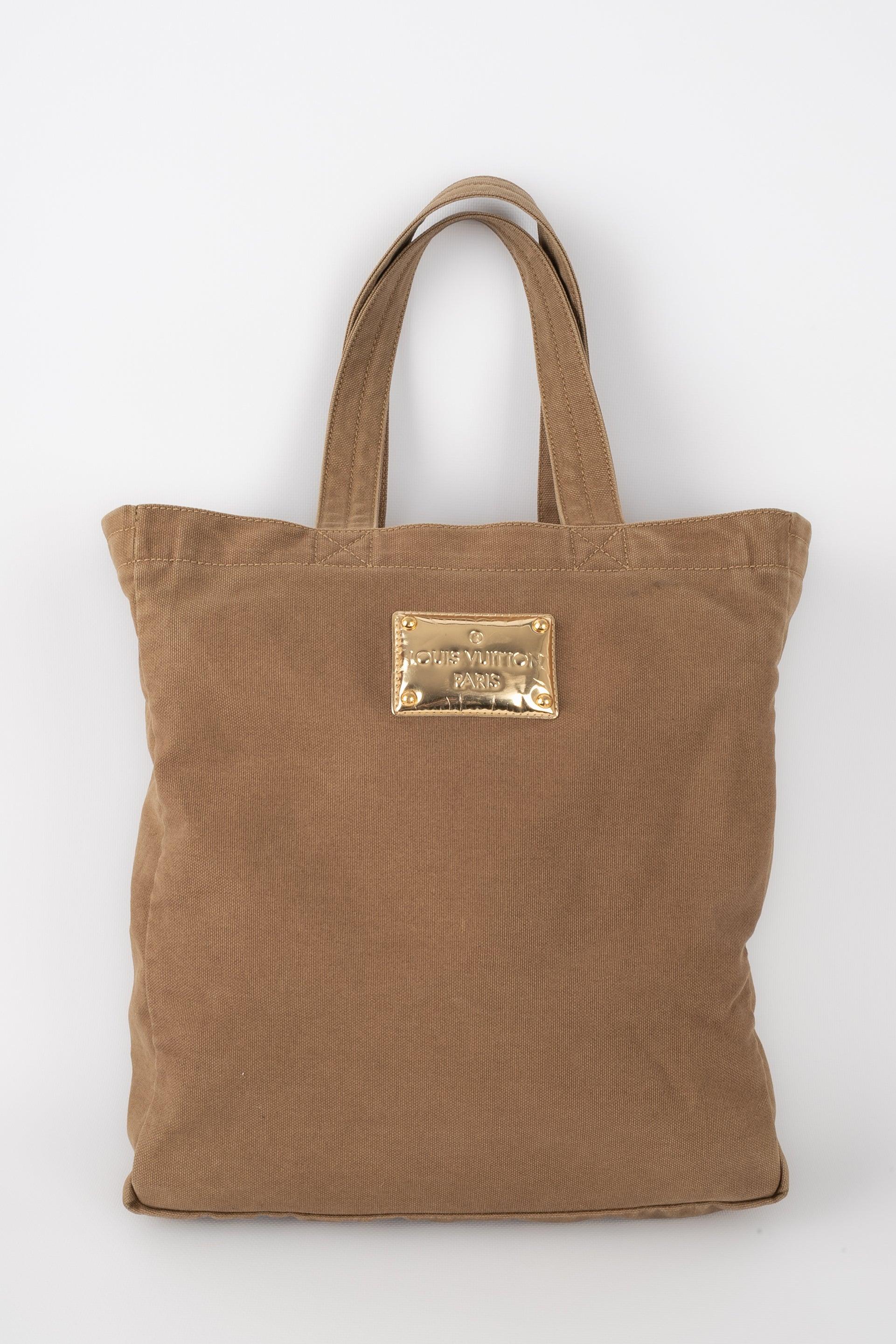 Louis Vuitton Khaki Canvas Bag, 2007 In Good Condition For Sale In SAINT-OUEN-SUR-SEINE, FR