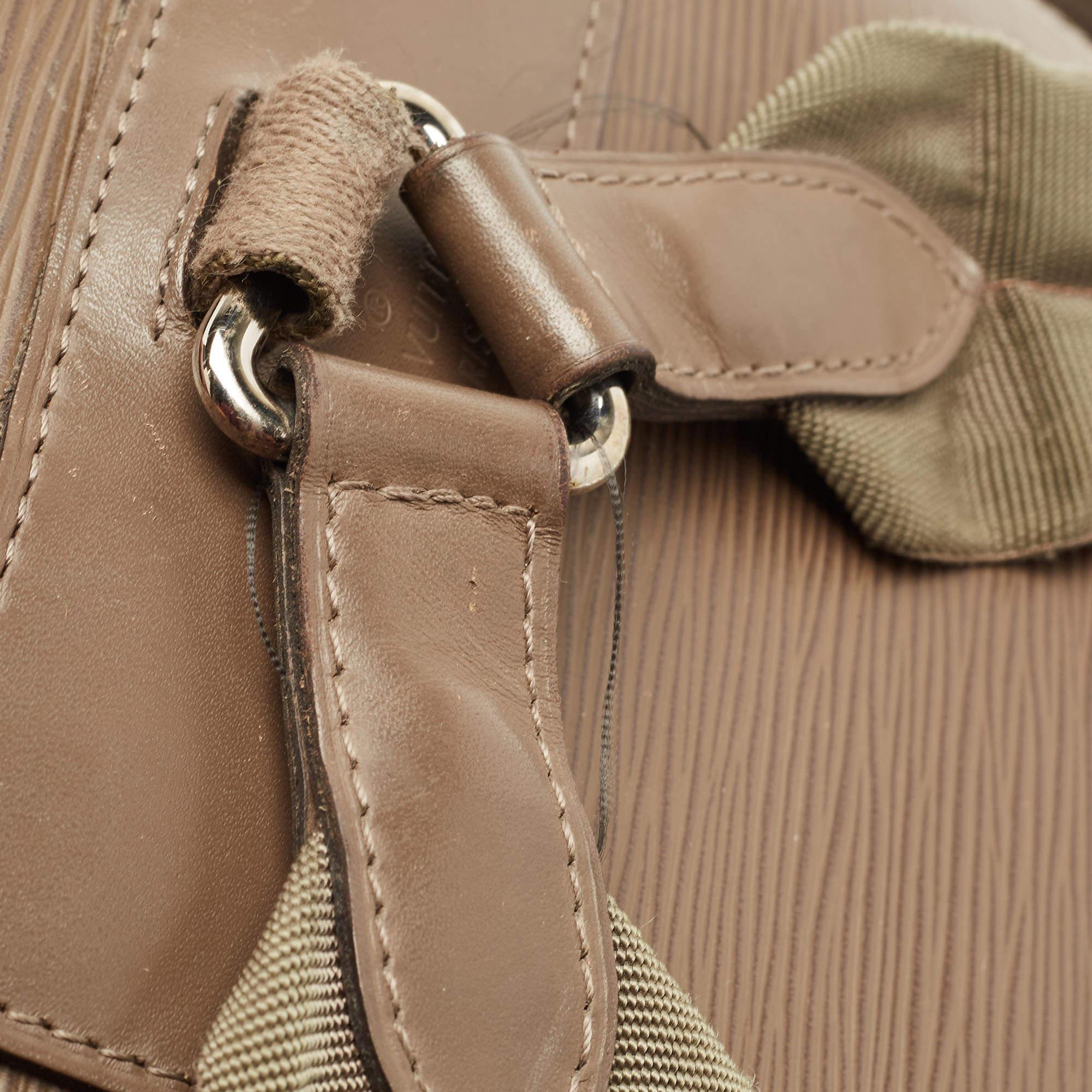  Louis Vuitton Khaki Epi Leather Christopher PM Backpack 6