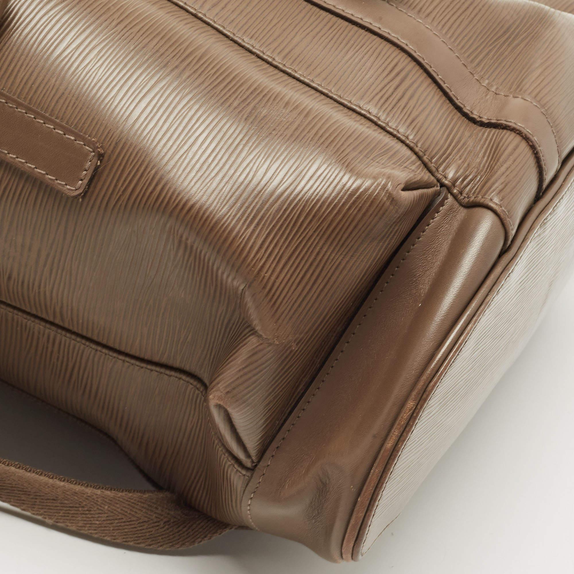  Louis Vuitton Khaki Epi Leather Christopher PM Backpack 15