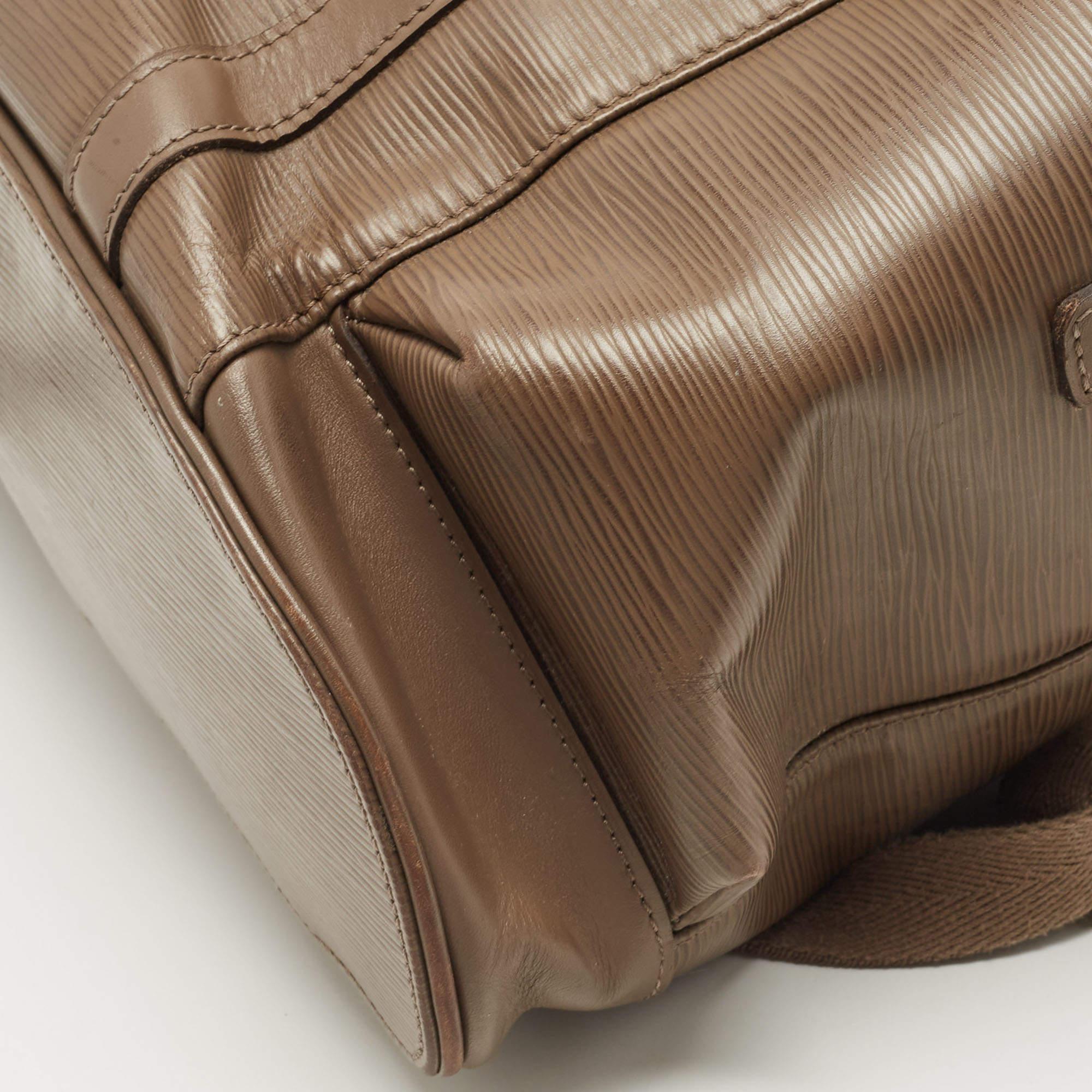  Louis Vuitton Khaki Epi Leather Christopher PM Backpack 16
