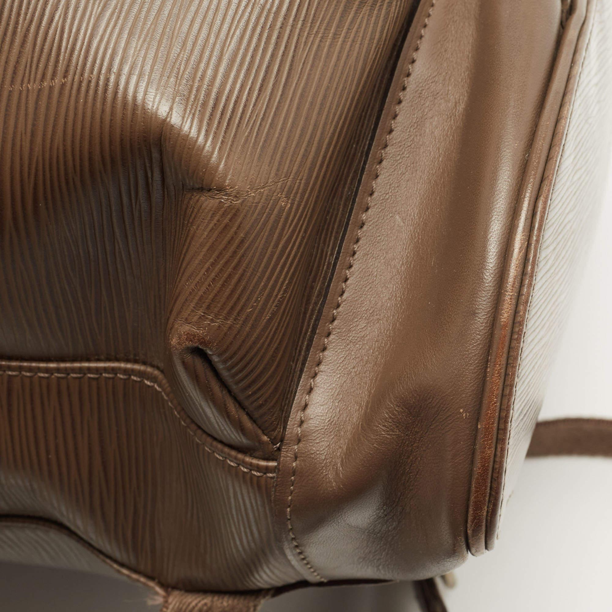  Louis Vuitton Khaki Epi Leather Christopher PM Backpack 4