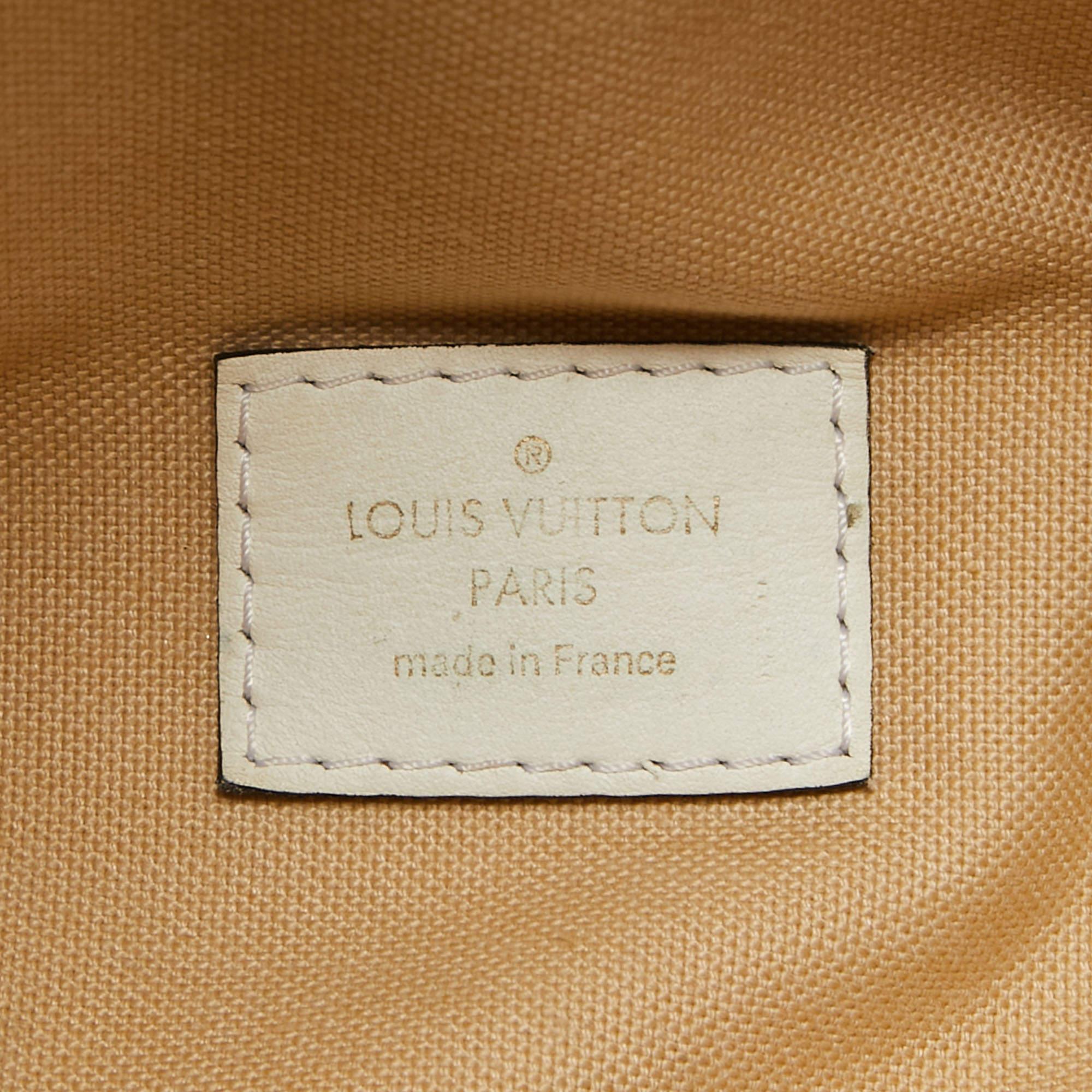 Louis Vuitton Khaki Green/Beige and White Monogram Giant Canvas Bum Bag For Sale 8