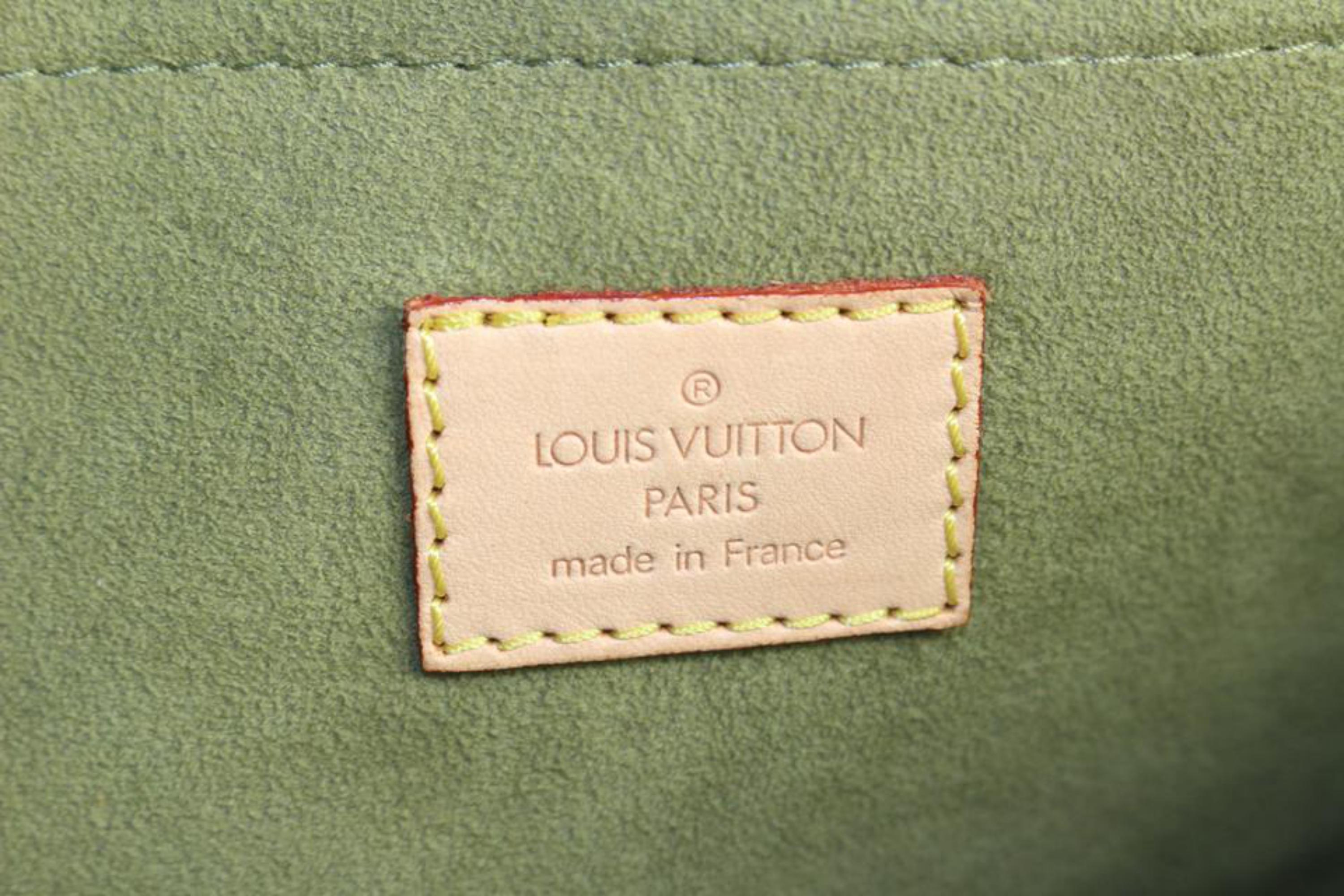 Louis Vuitton Khaki Green Monogram Denim Neo Speedy 7LVJ1027 7