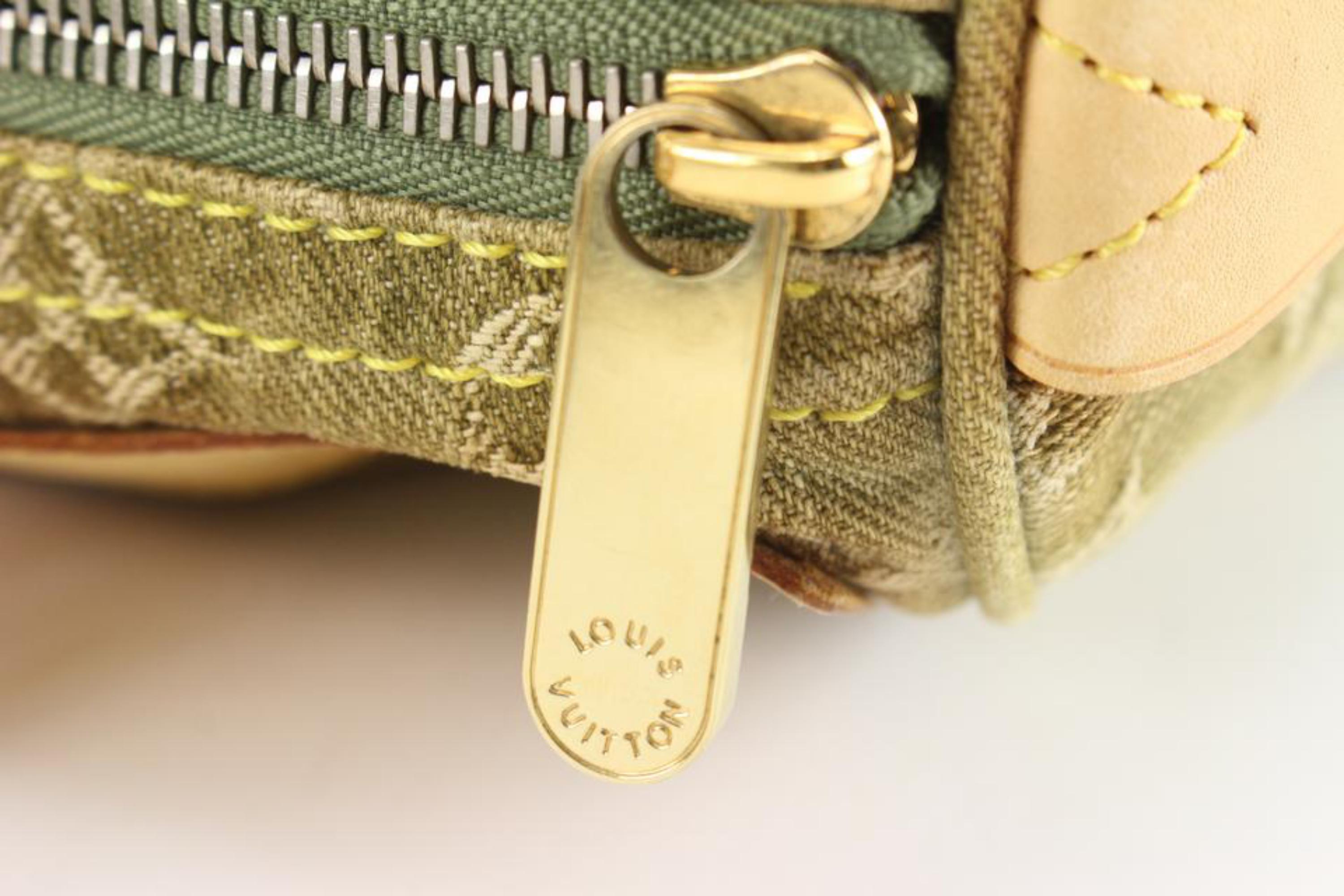 Louis Vuitton Khaki Green Monogram Denim Neo Speedy Satchel 13lk823s 3