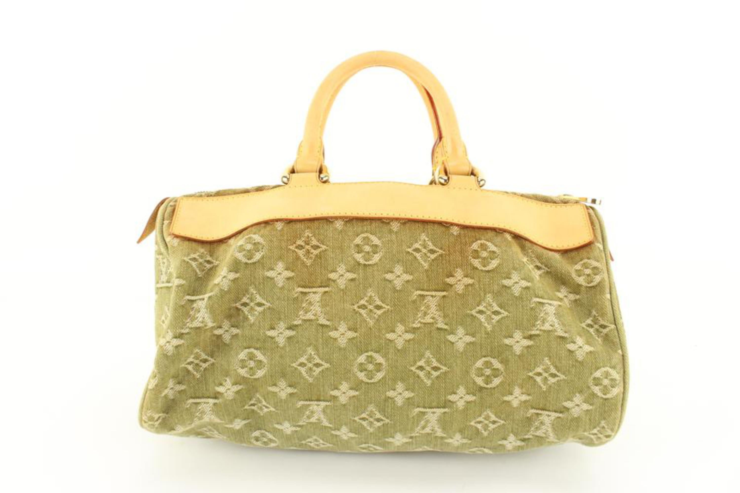 What Goes Around Comes Around Louis Vuitton Pink Denim Neo Speedy Bag