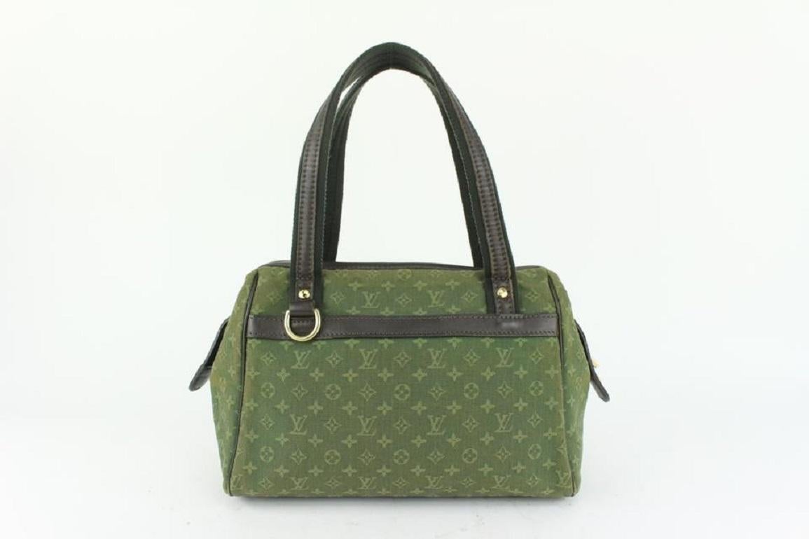 Louis Vuitton Khaki Green Monogram Mini Lin Josephine PM 4LV929 2