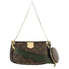 Louis Vuitton Khaki Green Monogram Multi Pochette Trio Crossbody 114lv57