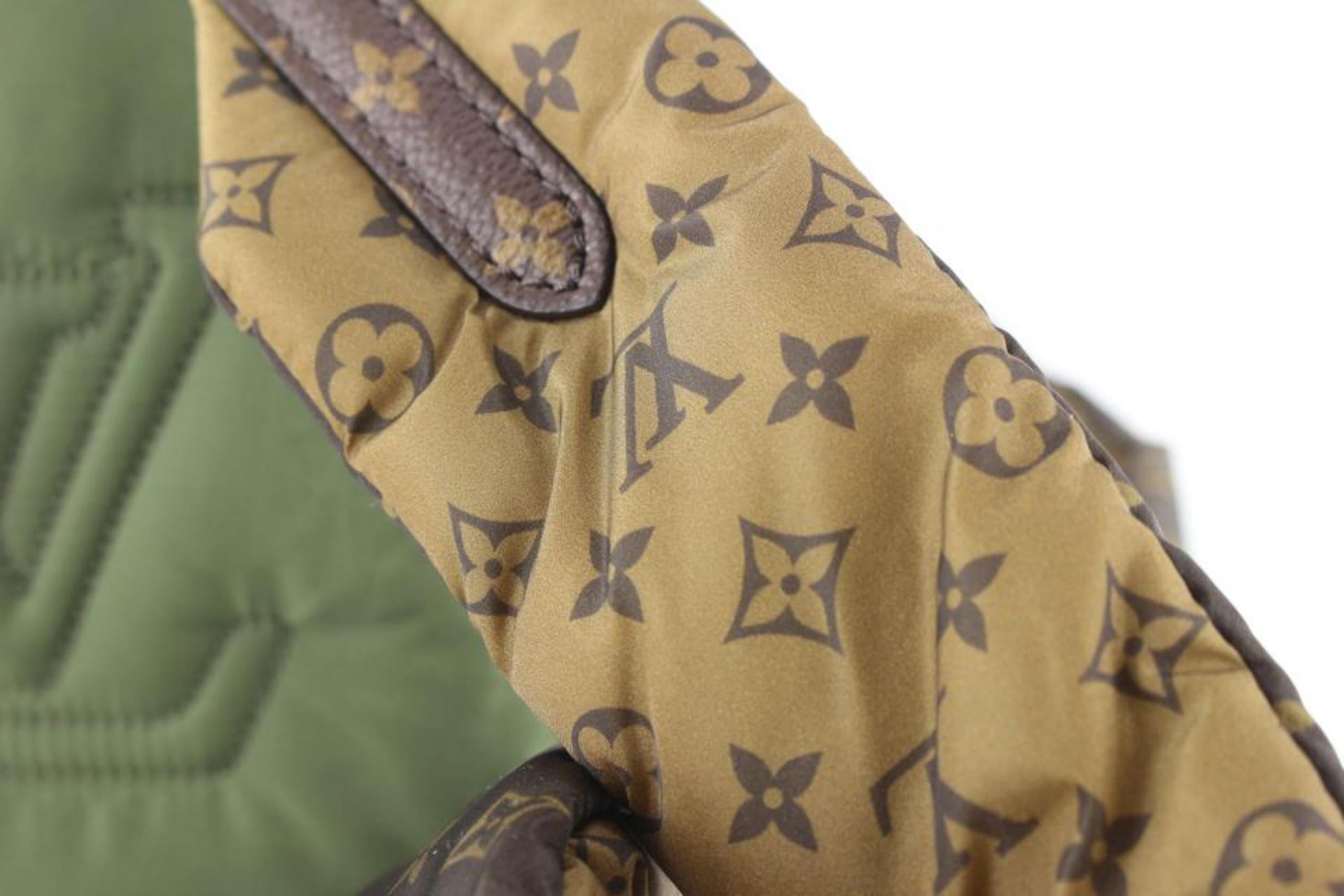 Louis Vuitton Khaki Green Puffer Monogram Pillow Speedy