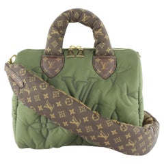 Louis Vuitton Khaki Green Puffer Monogram Pillow Speedy Bandouliere 25 4LVJ1027