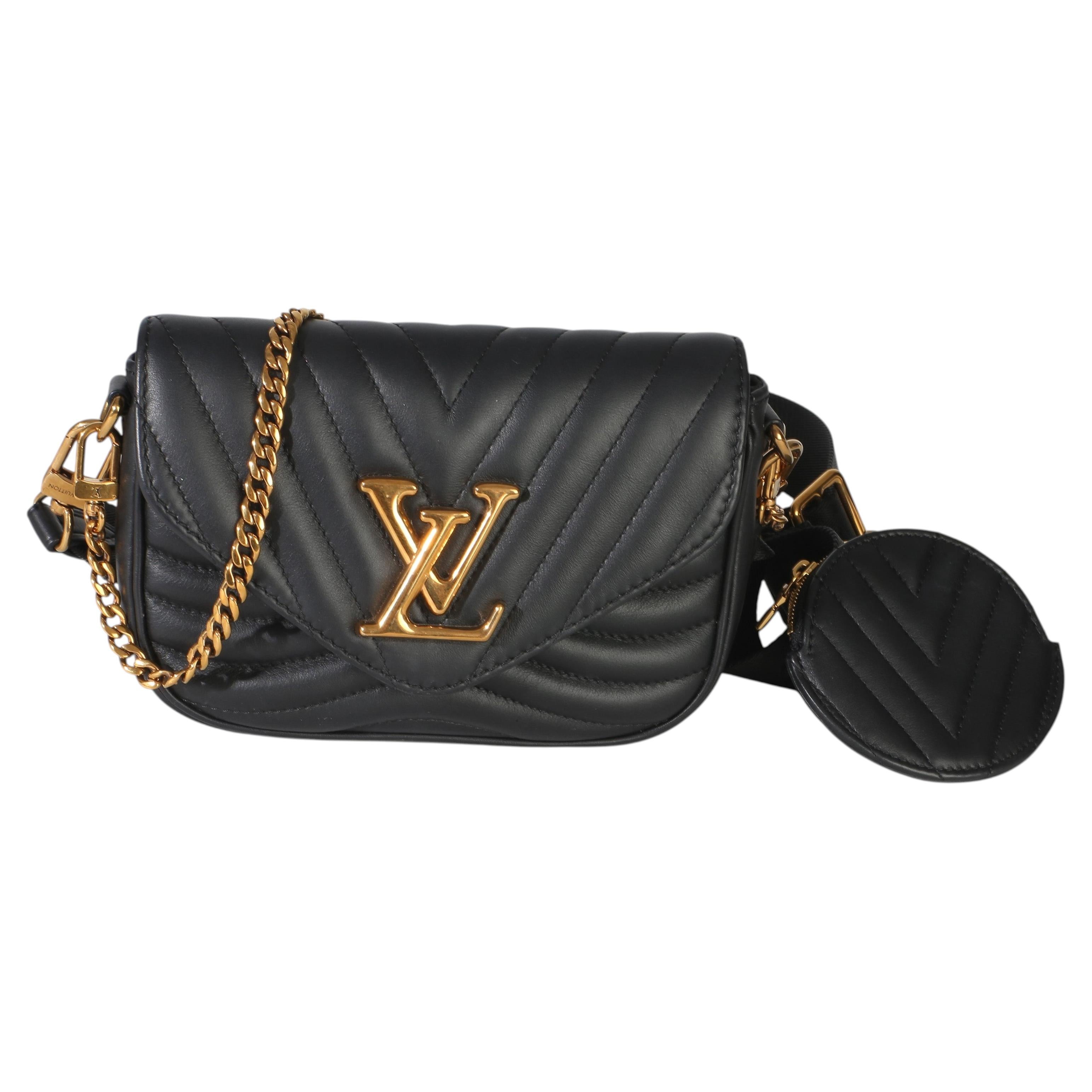 Louis Vuitton Black Calfskin New Wave Multi Pochette