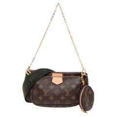 New in Box Louis Vuitton Multi Green Crossbody Pouch Bag at 1stDibs