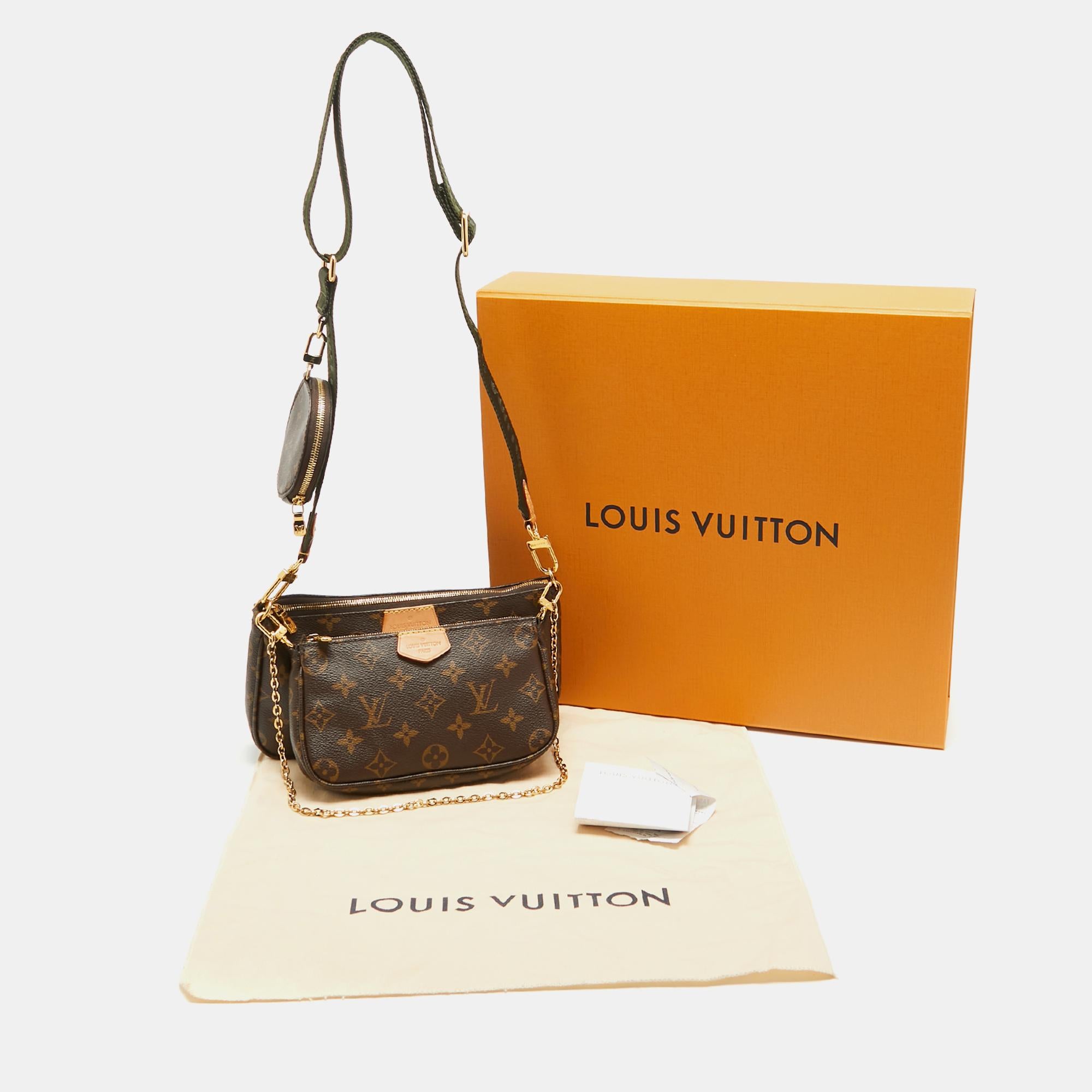 Louis Vuitton Khaki Monogram Canvas Multi Pochette Accessories Bag 9