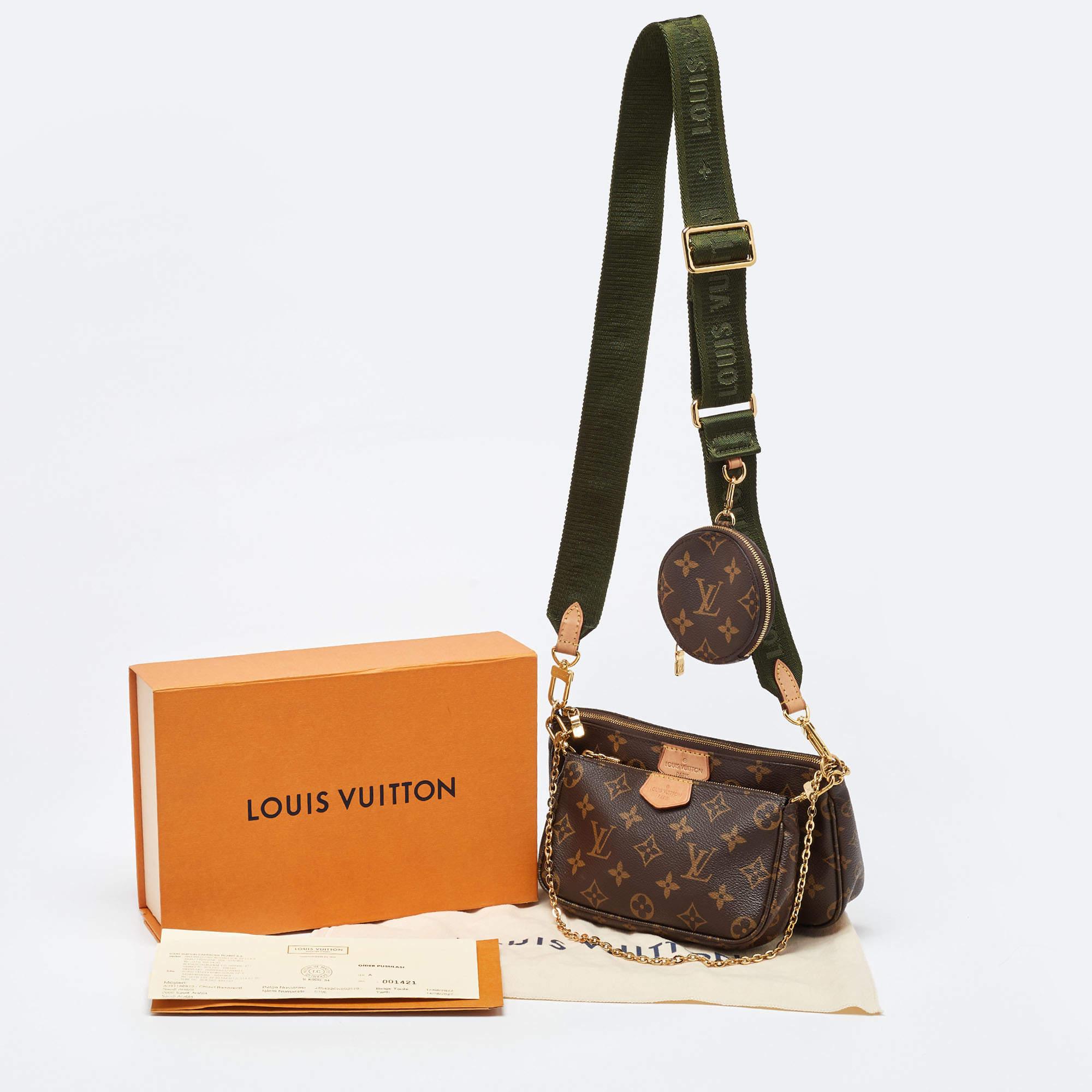 Louis Vuitton Khaki Monogram Canvas Multi Pochette Accessories Bag 11