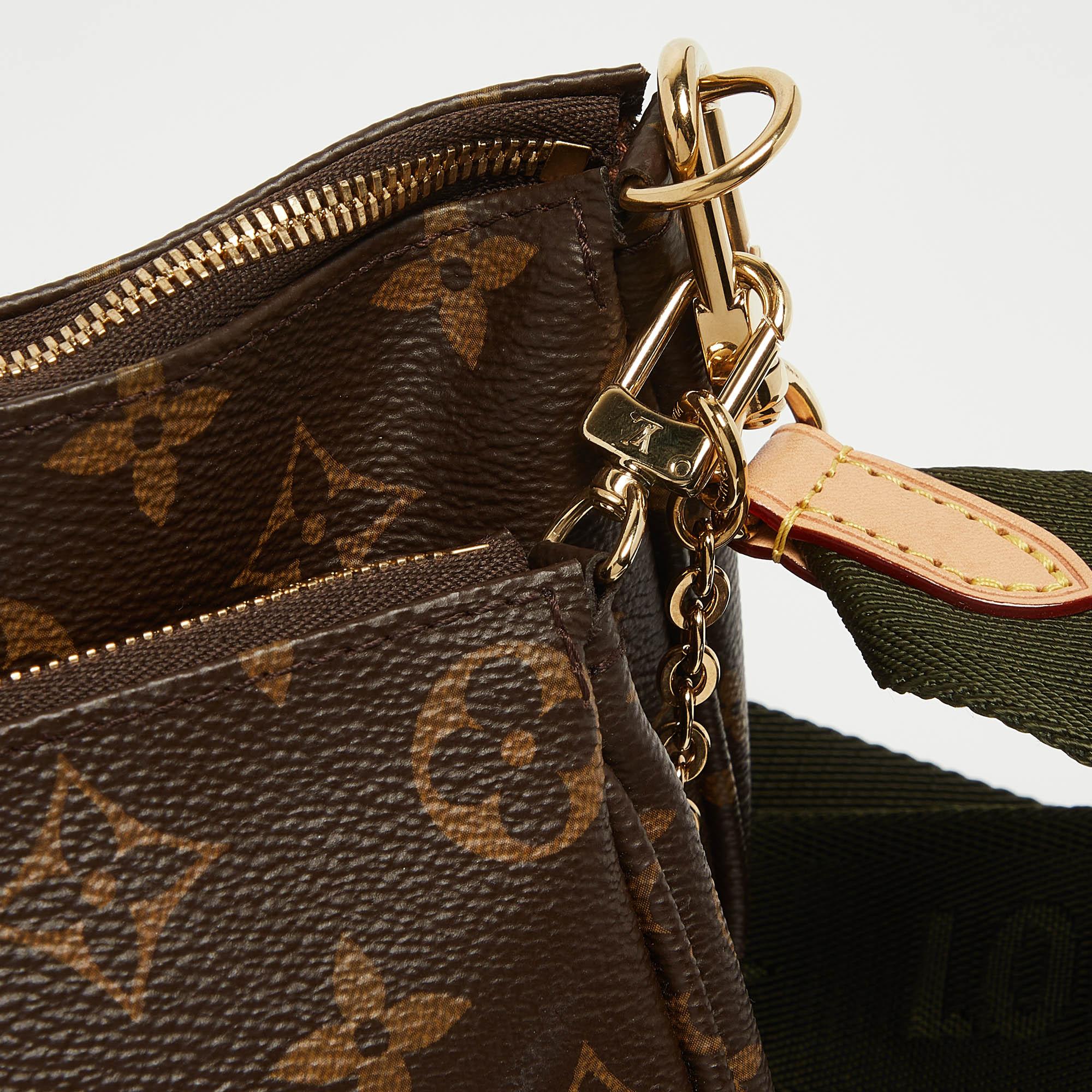Louis Vuitton Khaki Monogram Canvas Multi-Pochette Accessories Bag 1