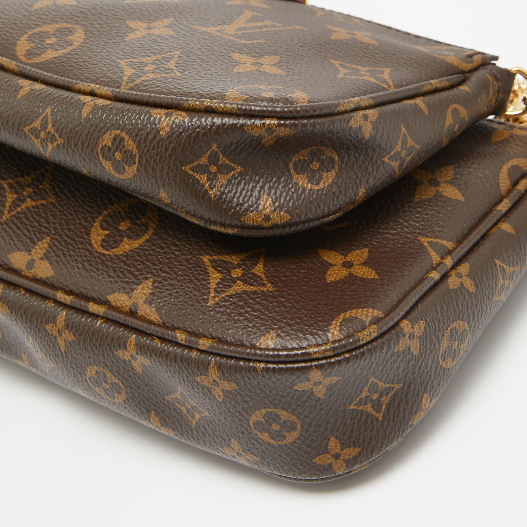 Louis Vuitton Khaki Monogram Canvas Multi Pochette Accessories Bag 1