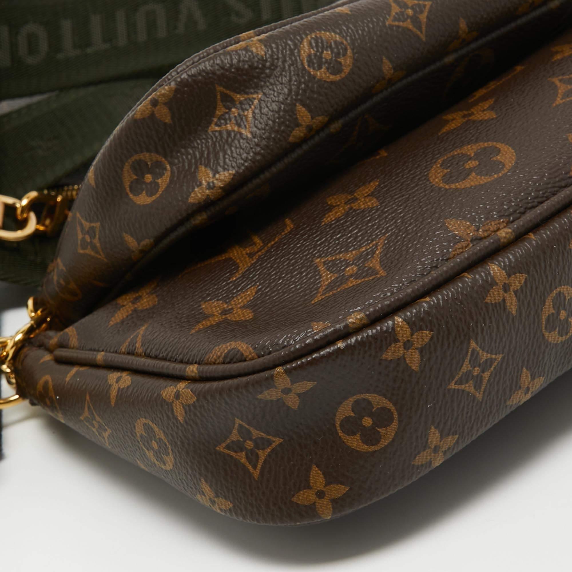 Louis Vuitton Khaki Monogram Canvas Multi Pochette Accessories Bag 4