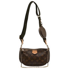 Khaki Monogramm Canvas Multi-Pochette-Accessoires-Tasche von Louis Vuitton