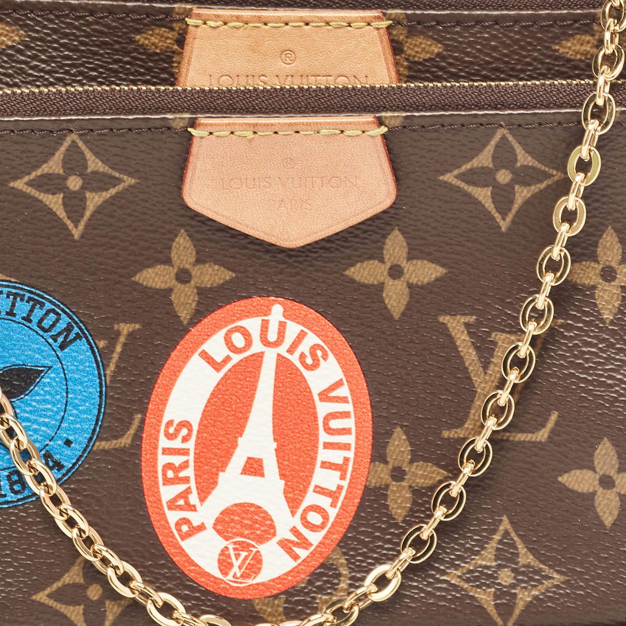 Women's Louis Vuitton Khaki Monogram Canvas My LV World Tour Multi Pochette Accessoires