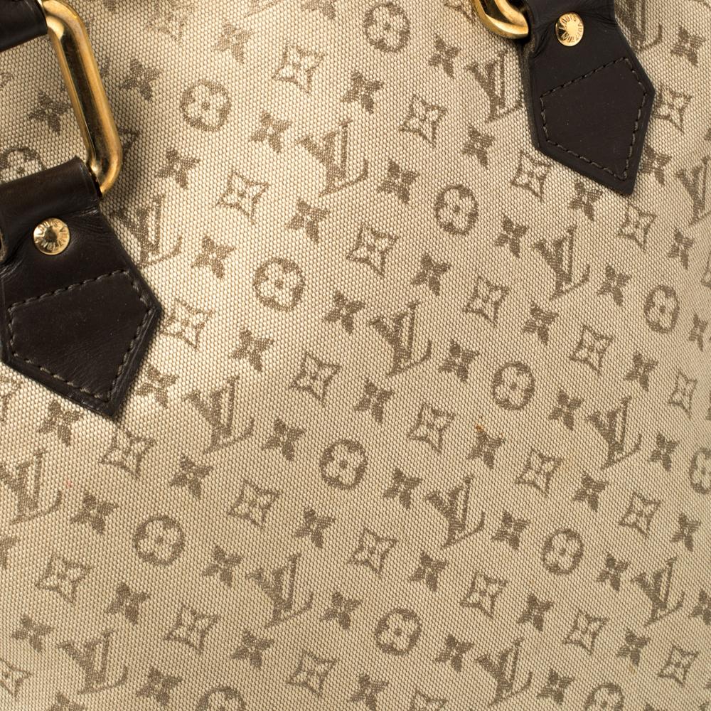 Louis Vuitton Khaki Monogram Mini Lin Canvas Alma Haut Bag 6