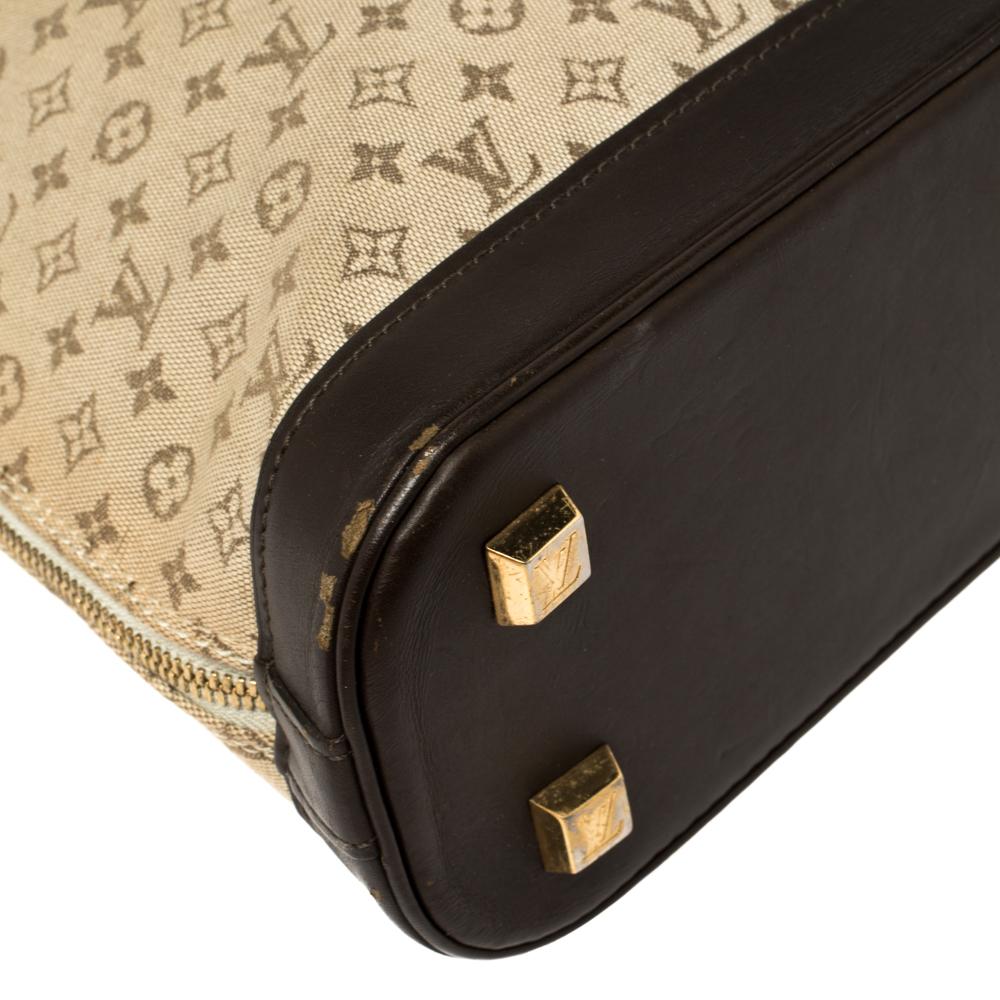 Louis Vuitton Khaki Monogram Mini Lin Canvas Alma Haut Bag 8