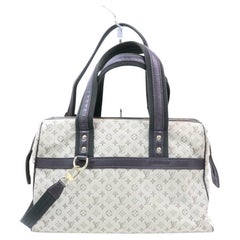 Used Louis Vuitton Khaki Monogram Mini Lin Josephine Bandouliere Speedy with Strap