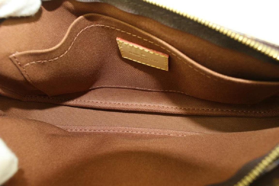 Louis Vuitton Khaki Monogram Multi Pochette Bag Trio Crossbody 1LV82 For Sale 4