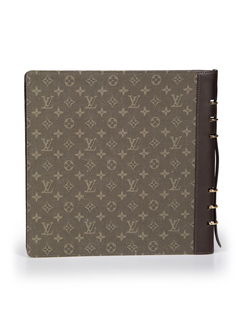 Louis Vuitton Khaki Monogram Vendredi Agenda In Excellent Condition In London, GB