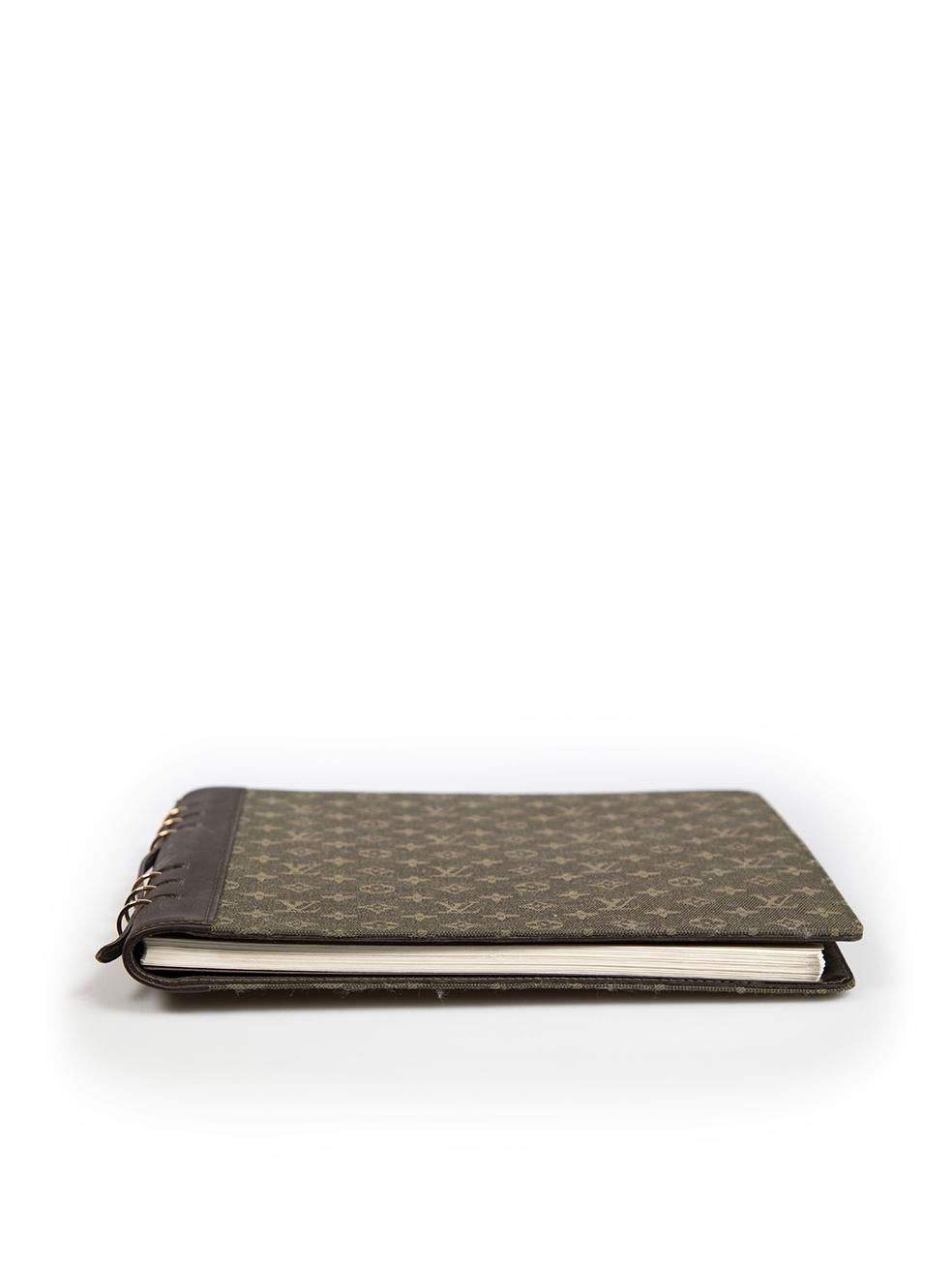 Women's Louis Vuitton Khaki Monogram Vendredi Agenda For Sale