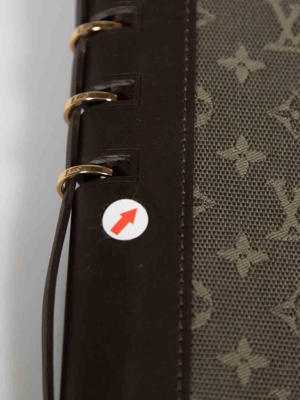 Louis Vuitton Khaki Monogram Vendredi Agenda 3