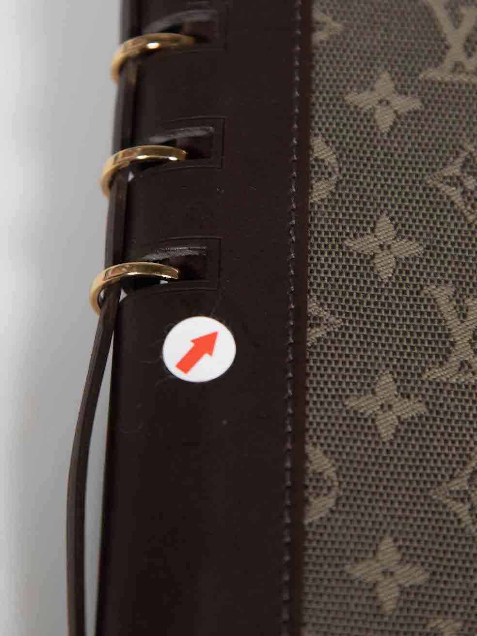 Louis Vuitton Khaki Monogram Vendredi Agenda For Sale 3