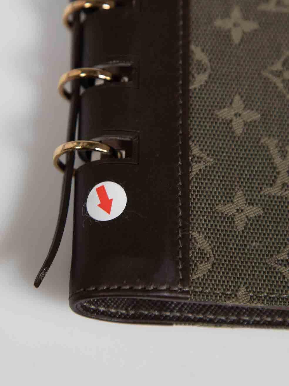 Louis Vuitton Khaki Monogram Vendredi Agenda 4