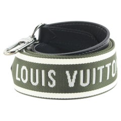 Louis Vuitton Khaki x Black Guitar Strap Bandouliere Crossbody 3LK0105