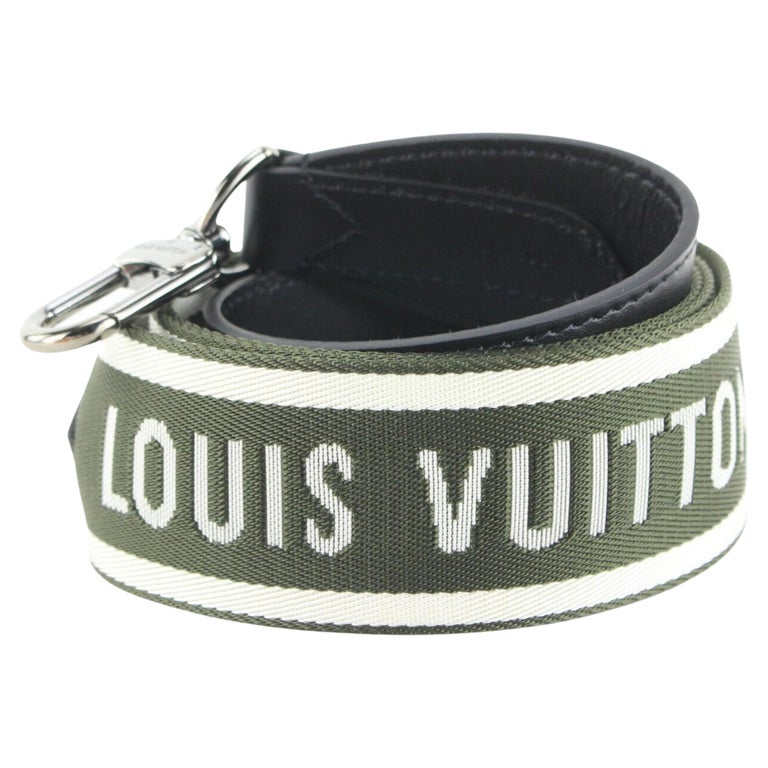 Louis Vuitton Khaki x Black Guitar Strap Bandouliere Crossbody