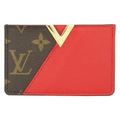 Louis Vuitton Card Holder Recto Verso in Monogram Canvas with Black  Calfskin Trim GHW