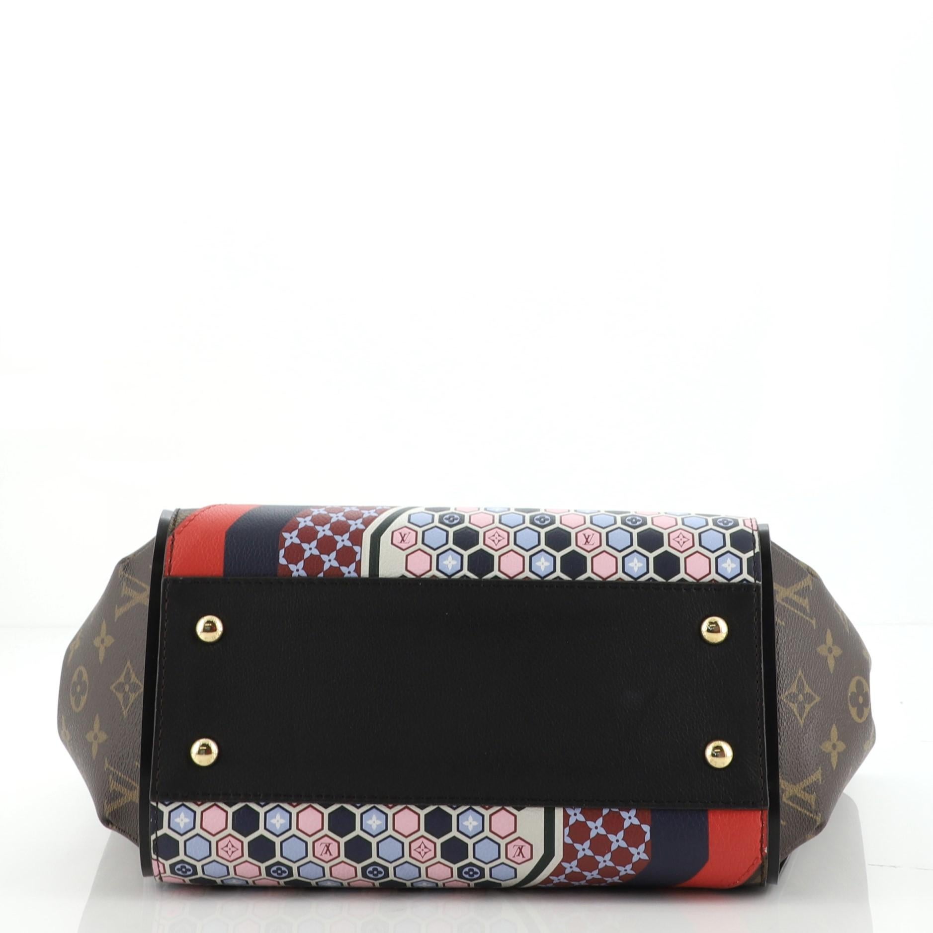 Black Louis Vuitton Kimono Handbag Limited Edition Monogram Canvas and Leather MM