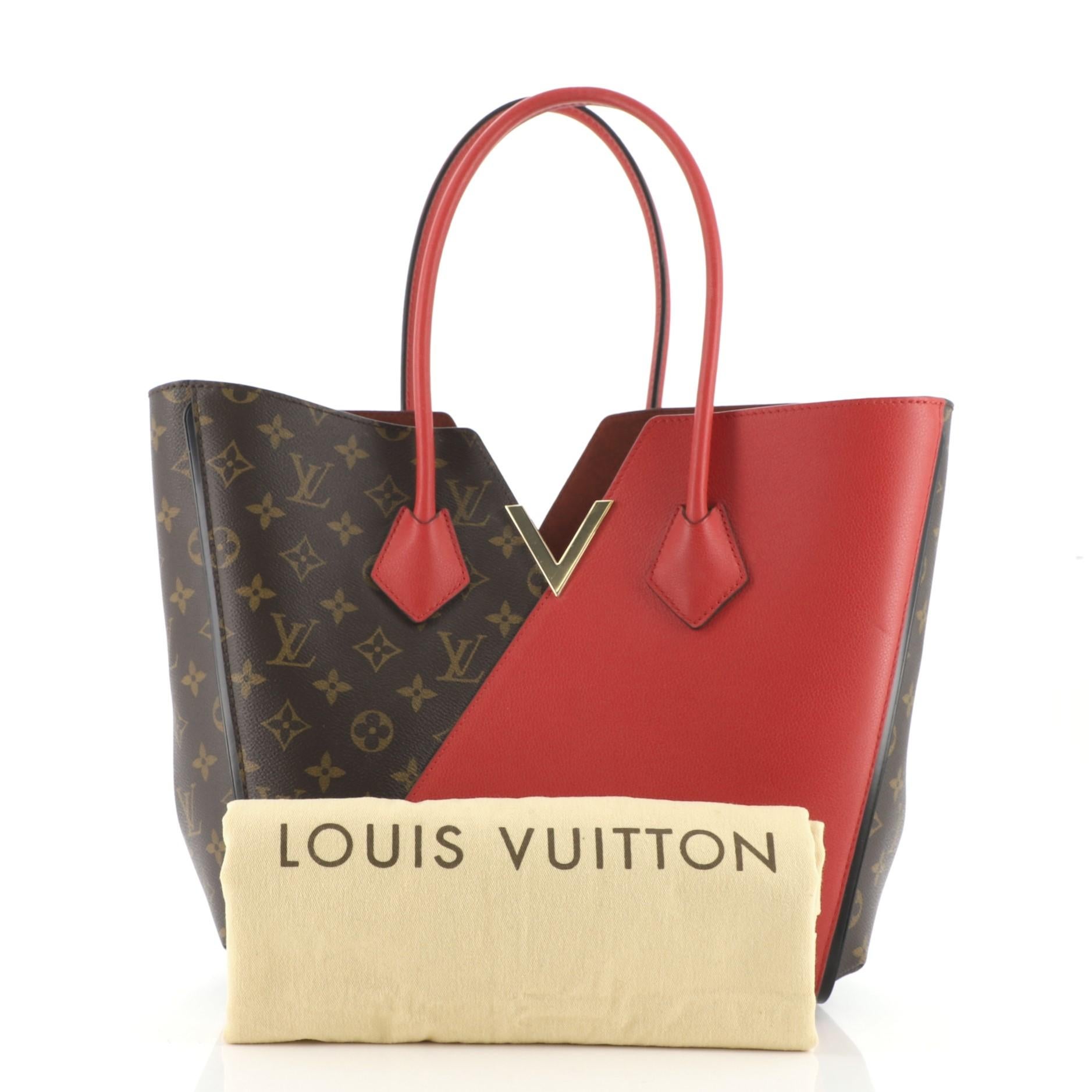 Louis Vuitton Kimono Handbag Monogram Canvas and Leather MM at
