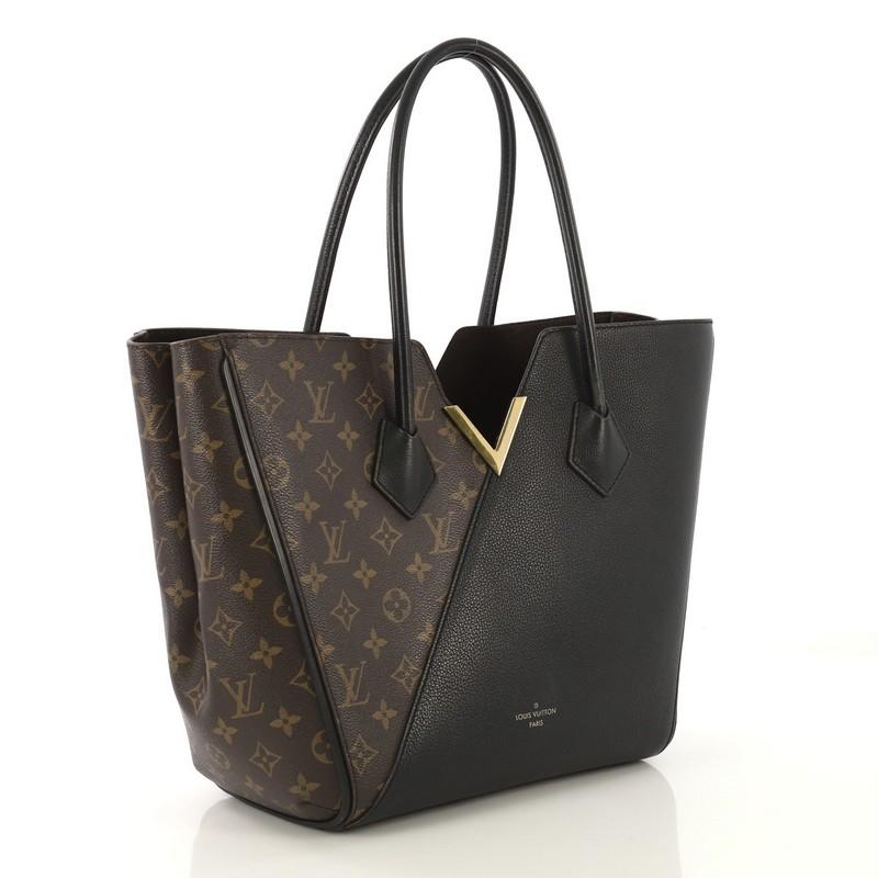 Black Louis Vuitton Kimono Handbag Monogram Canvas and Leather MM