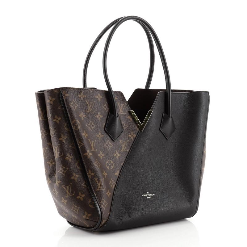 Black Louis Vuitton Kimono Handbag Monogram Canvas and Leather MM