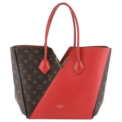 Used Louis Vuitton Kimono Handbag Monogram Canvas And Leather MM 