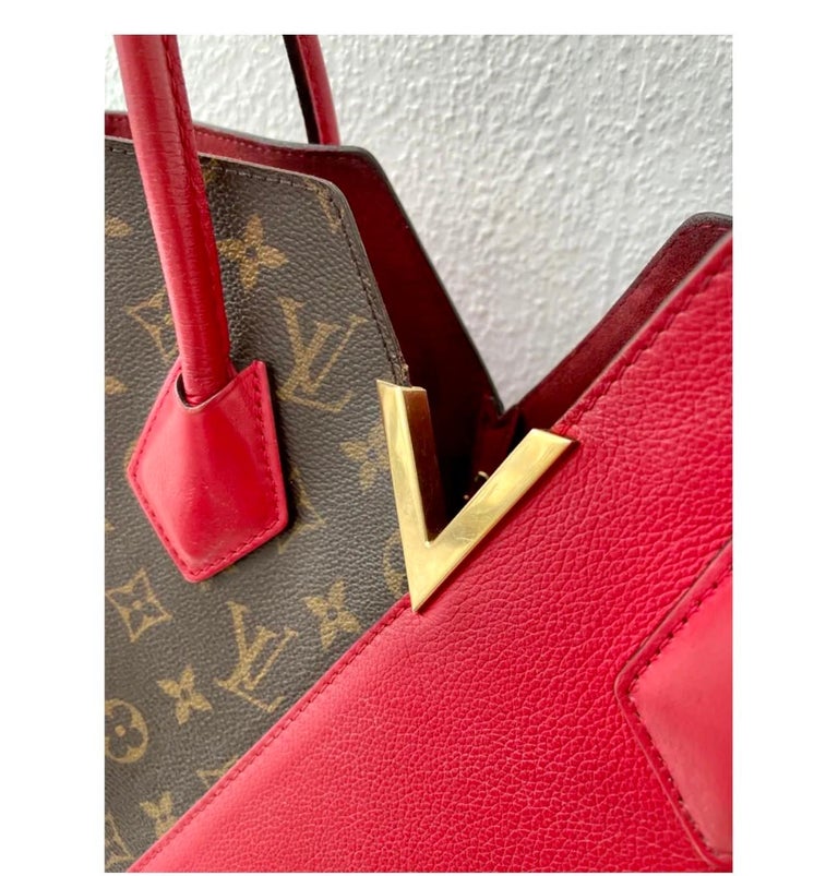 Red Louis Vuitton Kimono Handbag Monogram Canvas and Leather MM, Kike Brand New For Sale