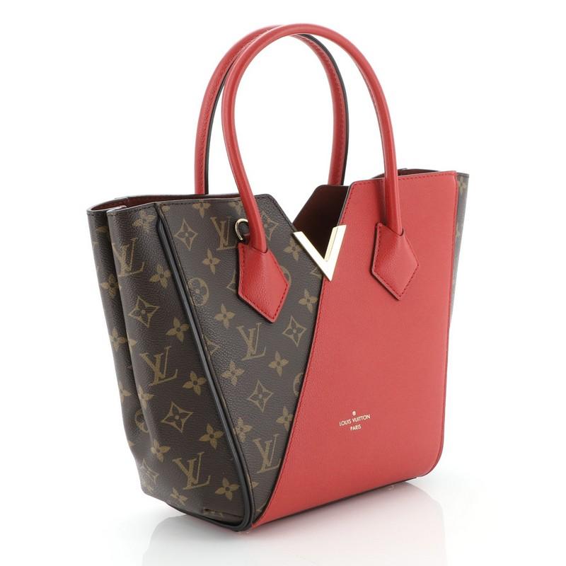 Pink Louis Vuitton Kimono Handbag Monogram Canvas and Leather PM