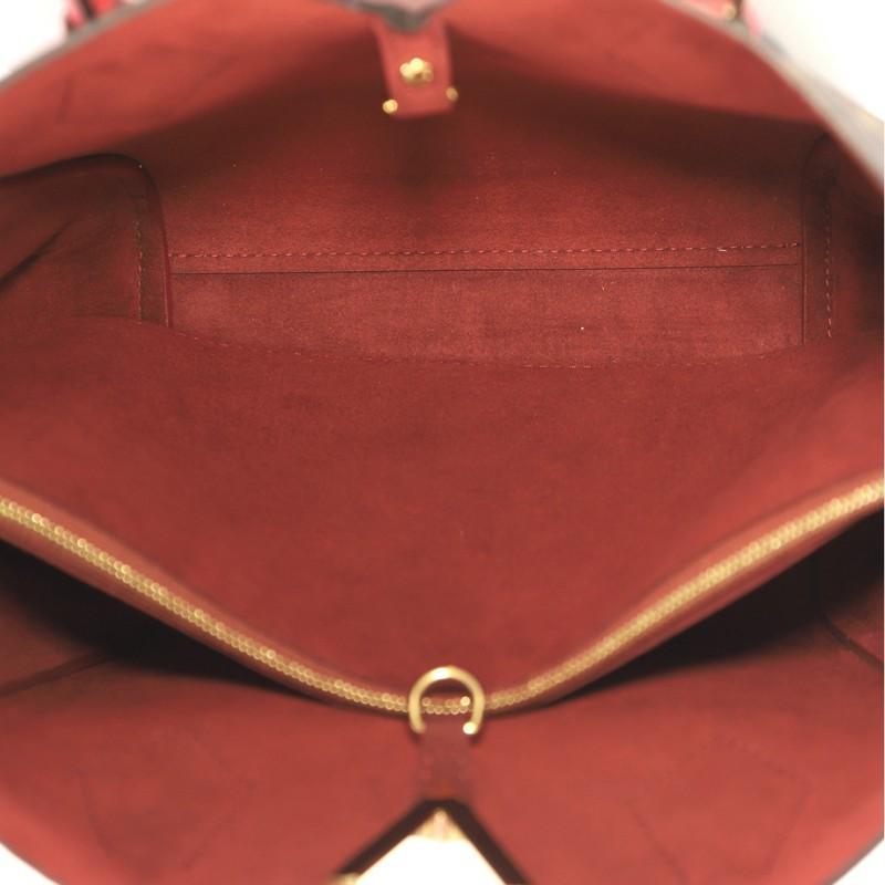 Brown Louis Vuitton Kimono Handbag Monogram Canvas and Leather PM