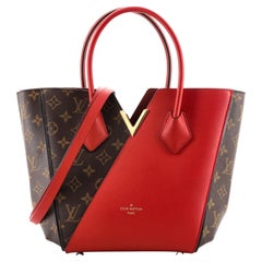 Louis Vuitton Monogram Canvas & Red Leather Kimono Wallet QJA2RC5VRB002