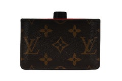 Louis Vuitton Kimono Tote Card Holder Cherry Red Brown LV Logo Monogram Travel