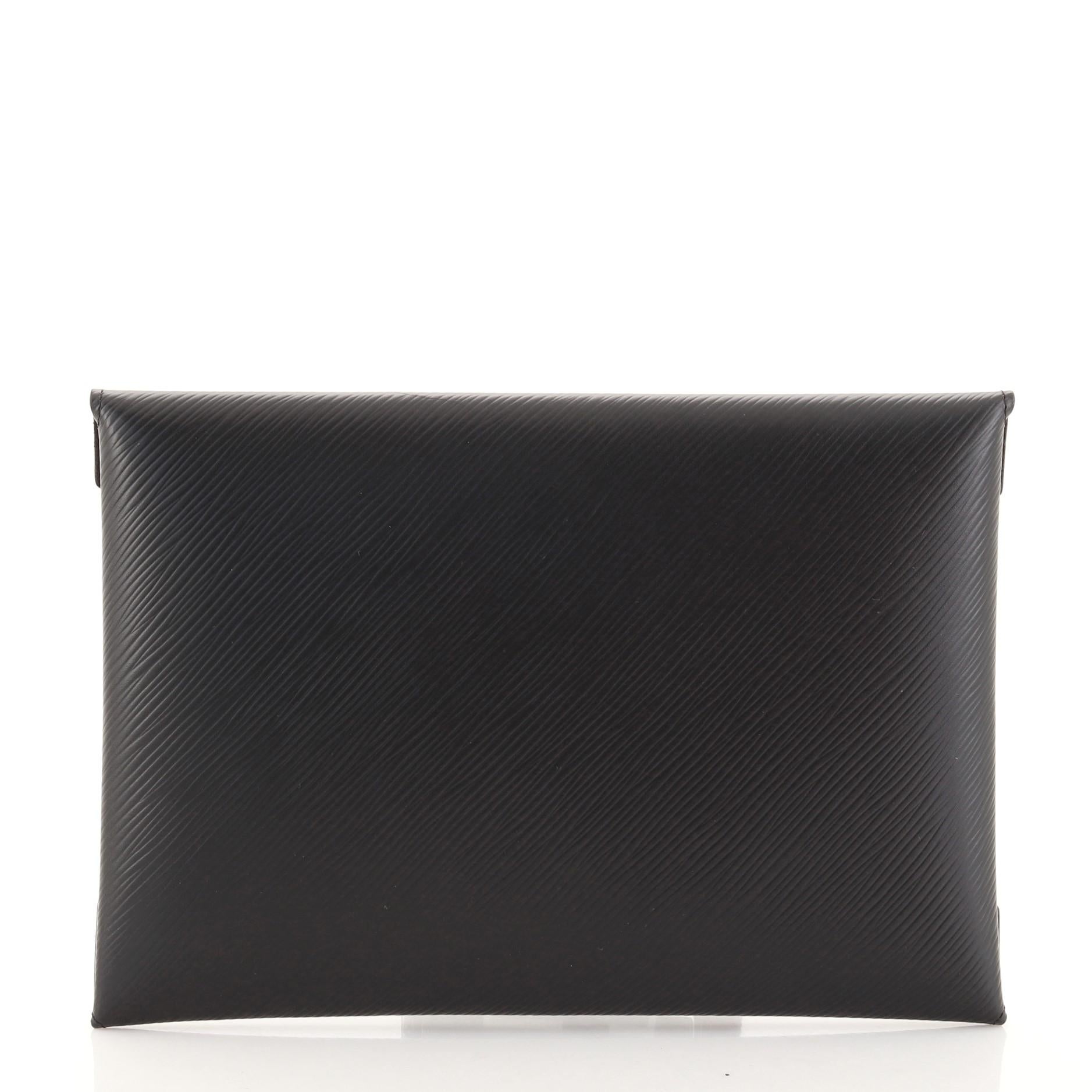 Black Louis Vuitton Kirigami Pochette Set Epi Leather